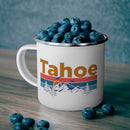 Tahoe, California Camp Mug - Mountain Sunset Enamel Campfire Tahoe Mug-1