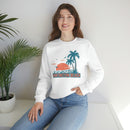 Huntington Beach, California Sweatshirt - Unisex Retro Palm Tree Crewneck Huntington Beach Sweatshirt-7