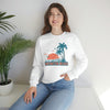 Huntington Beach, California Sweatshirt - Unisex Retro Palm Tree Crewneck Huntington Beach Sweatshirt