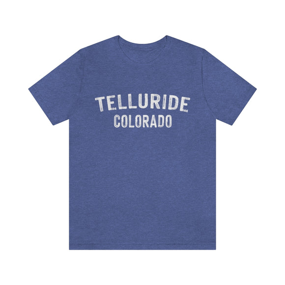 Telluride, Colorado Shirt - Paint Text Unisex Telluride T-Shirt