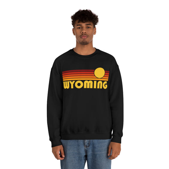 Wyoming Sweatshirt - Retro Sunset Unisex