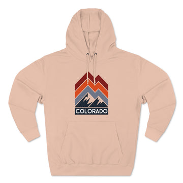 Buy pale-pink Premium Colorado Hoodie - Retro Unisex Sweatshirt - Retro Stripe