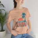 Kauai, Hawaii T-Shirt - Retro Palm Tree & Beach Unisex Kauai Shirt-23