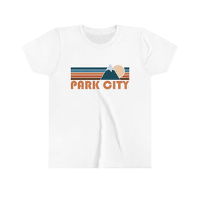 Park City Youth T-Shirt - Retro Mountain Utah Kid's TShirt