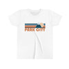 Park City Youth T-Shirt - Retro Mountain Utah Kid's TShirt