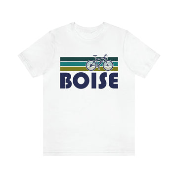 Buy white Boise T-Shirt - Retro Mountain Bike Adult Unisex Boise, Idaho T Shirt