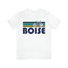 Boise T-Shirt - Retro Mountain Bike Adult Unisex Boise, Idaho T Shirt