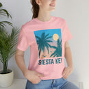Siesta Key, Florida T-Shirt - Retro Palm Tree & Beach Unisex Siesta Key Shirt-117