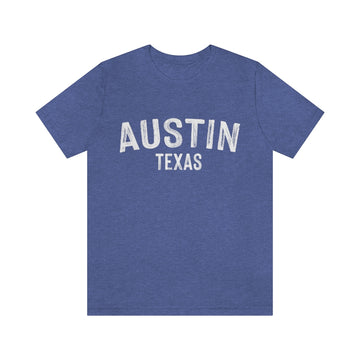 Austin, Texas Shirt - Paint Text Unisex Austin T-Shirt