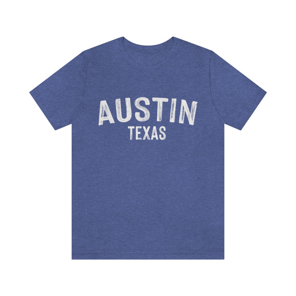 Austin, Texas Shirt - Paint Text Unisex Austin T-Shirt
