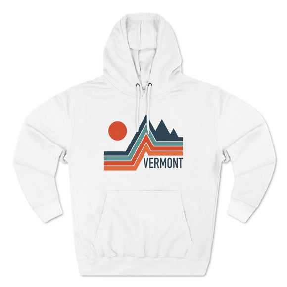 Premium Vermont Hoodie - Retro Unisex Sweatshirt