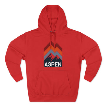 Buy red Premium Aspen, Colorado Hoodie - Retro Unisex Sweatshirt