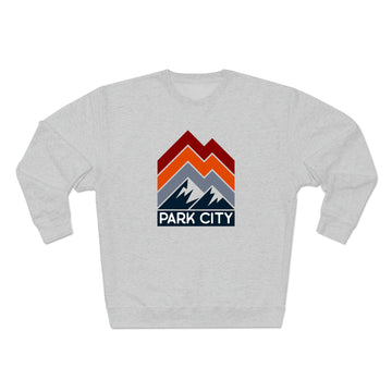 Buy heather-grey Premium Park City Sweatshirt - Retro Unisex Premium Crewneck Park City, Utah Sweatshirt