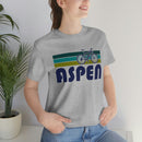 Aspen T-Shirt - Retro Mountain Bike Adult Unisex Aspen, Colorado T Shirt-6