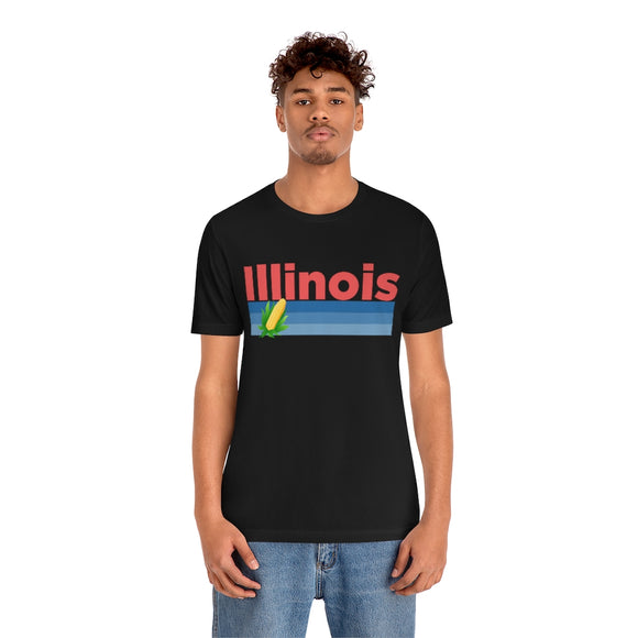 Illinois T-Shirt - Retro Corn Unisex Illinois Shirt