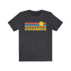 Colorado T-Shirt - Retro Sunrise Adult Unisex Colorado T Shirt