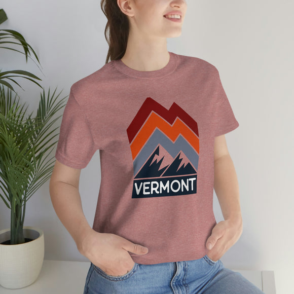 Vermont T-Shirt - Retro Mountain Unisex Vermont Shirt