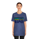 Aspen T-Shirt - Retro Mountain Bike Adult Unisex Aspen, Colorado T Shirt-47