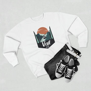 Premium Vail, Colorado Crewneck Sweatshirt - Retro Unisex Sweatshirt - 0