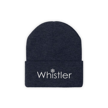 Buy true-navy Whistler BC, Canada Beanie Snowflake - Embroidered Whistler Knit Hat