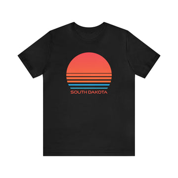 Buy black South Dakota T-Shirt - Retro 80s Unisex South Dakota Shirt