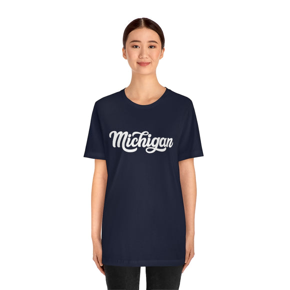 Michigan T-Shirt - Hand Lettered Unisex Michigan Shirt