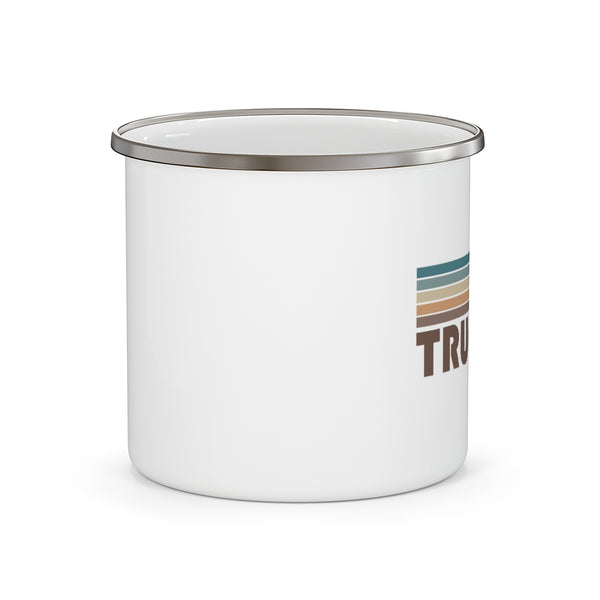 Truckee, California Camp Mug - Retro Enamel Camping Truckee Mug