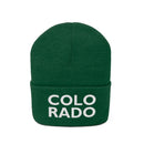 Colorado Beanie - Adult Embroidered Two Line Colorado Knit Hat-10