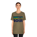 Boise T-Shirt - Retro Mountain Bike Adult Unisex Boise, Idaho T Shirt-29