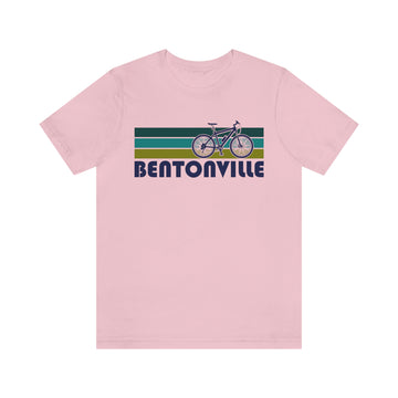 Buy pink Bentonville T-Shirt - Retro Mountain Bike Adult Unisex Bentonville, Arkansas T Shirt