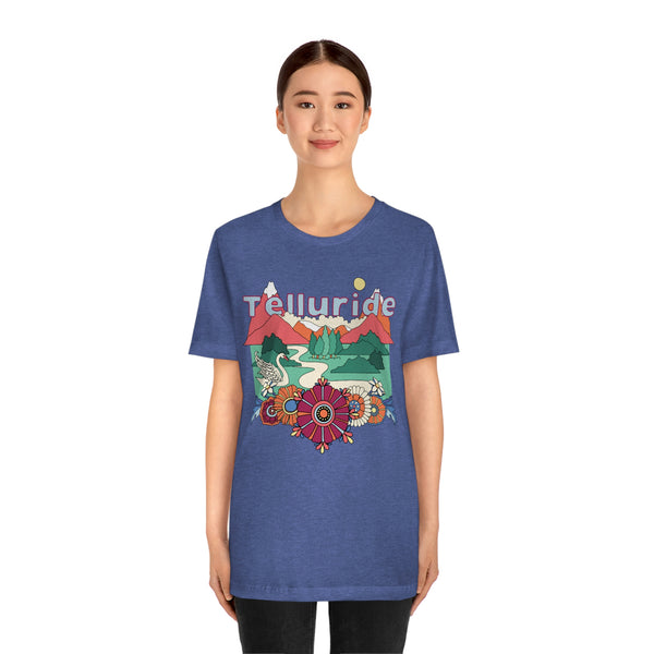 Telluride Shirt, Colorado Retro T-Shirt, Hippie Style Colorado tee, Telluride Mountain Shirt
