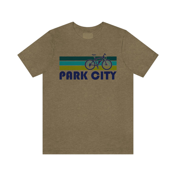 Park City T-Shirt - Retro Mountain Bike Adult Unisex Park City, Utah T Shirt