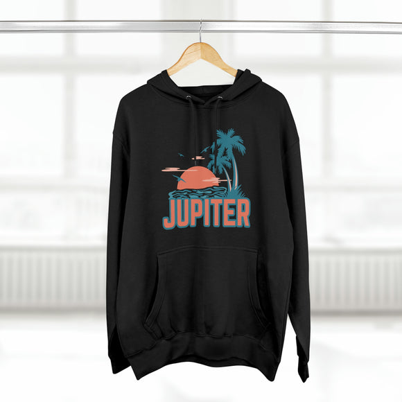 Premium Jupiter, Florida Hoodie - Palm Tree Unisex Sweatshirt