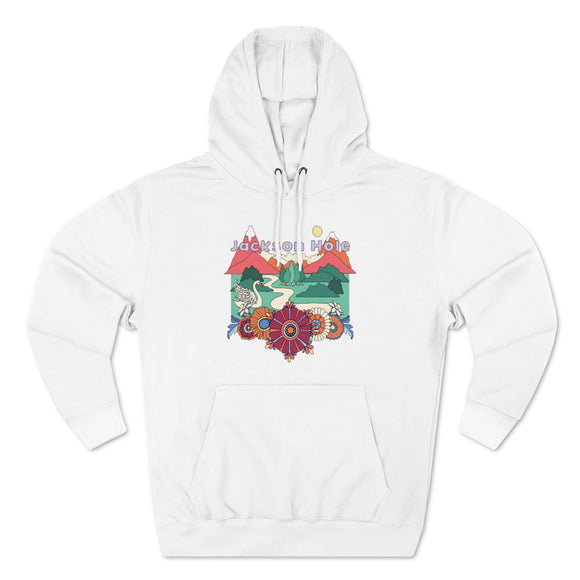 Premium Jackson Hole, Wyoming Hoodie - Boho Unisex Sweatshirt