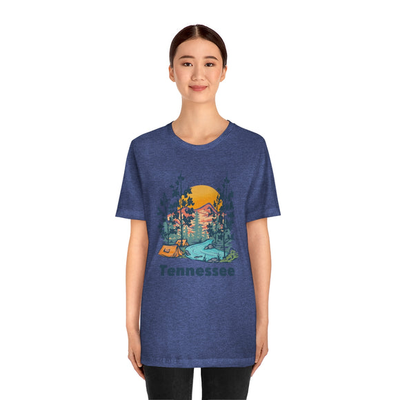 Tennessee T-Shirt - Mountain Illustration Unisex Tennessee Shirt