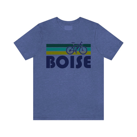 Boise T-Shirt - Retro Mountain Bike Adult Unisex Boise, Idaho T Shirt