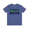 Boise T-Shirt - Retro Mountain Bike Adult Unisex Boise, Idaho T Shirt