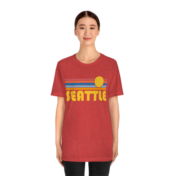 Seattle, Washington T-Shirt - Retro Sun Unisex Seattle T Shirt