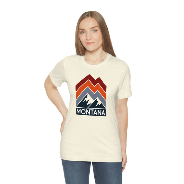 Montana T-Shirt - Retro Mountain Unisex Montana Shirt