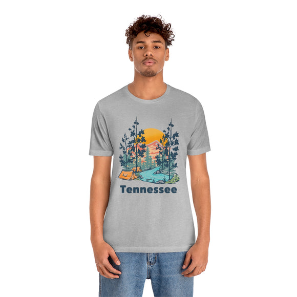 Tennessee T-Shirt - Mountain Illustration Unisex Tennessee Shirt