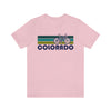 Colorado T-Shirt - Retro Mountain Bike Adult Unisex Colorado T Shirt