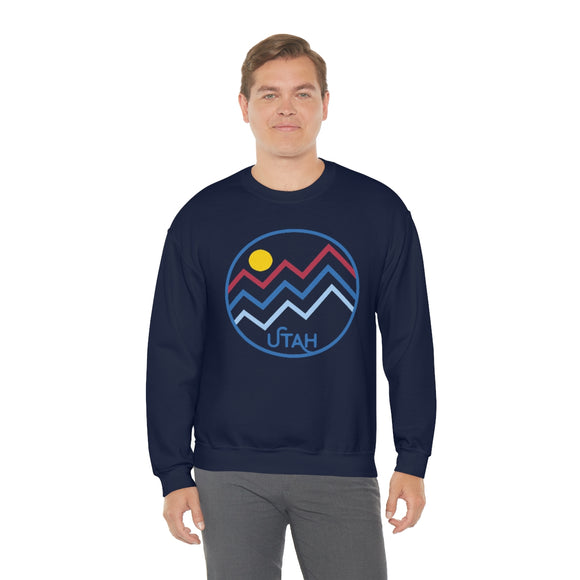 Utah Sweatshirt - Unisex Mountain Lines