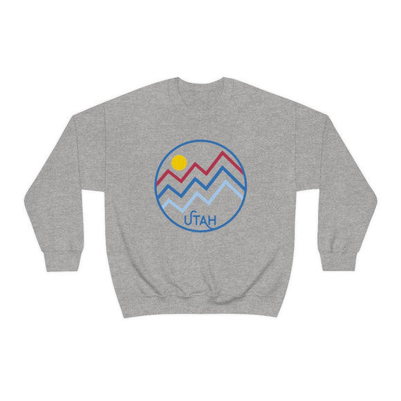 Utah Sweatshirt - Unisex Mountain Lines