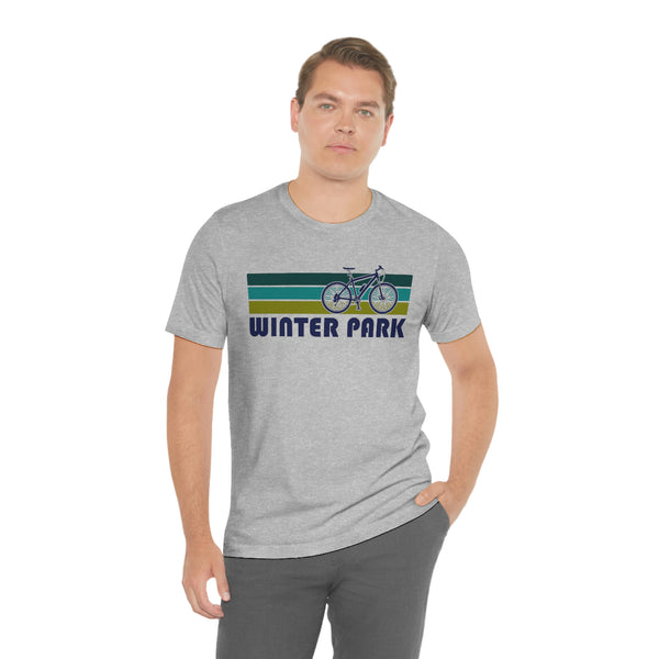 Winter Park T-Shirt - Retro Mountain Bike Adult Unisex Winter Park, Colorado T Shirt