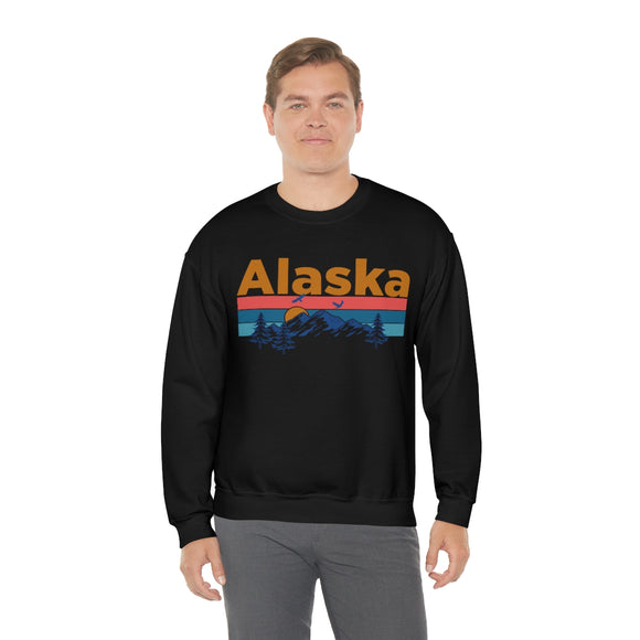 Alaska Sweatshirt - Mountain & Birds Unisex
