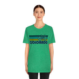 Colorado T-Shirt - Retro Mountain Bike Adult Unisex Colorado T Shirt