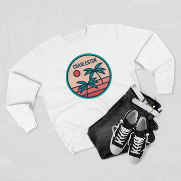 Premium Charleston, South Carolina Crewneck Sweatshirt - Retro Unisex Sweatshirt - 0