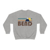 Bend, Oregon Sweatshirt - Fall Retro Mountain Unisex Crewneck Bend Sweatshirt