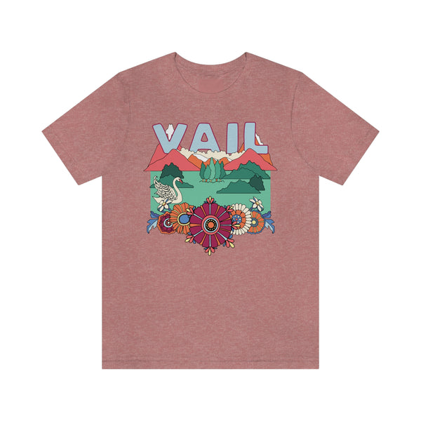 Vail Shirt, Colorado Retro T-Shirt, Hippie Style Colorado tee, Vail Mountain Shirt
