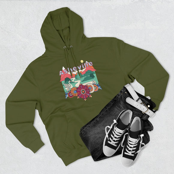 Premium Asheville, North Carolina Hoodie - Boho Unisex Sweatshirt
